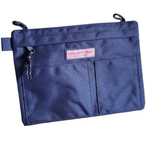 NWT Vineyard Vines Sports Pouch GWP Organizer Travel Gym Navy Blue Slim Bag NEW